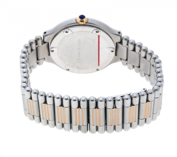 Pre Owned Cartier Grey Stainless Steel Must de Cartier Women's Wristwatch 28 mm