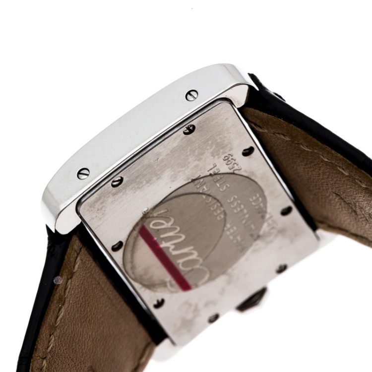 Pre Owned Cartier Cream Stainless Steel Tank Divan 2599 Women's Wristwatch 31 mm