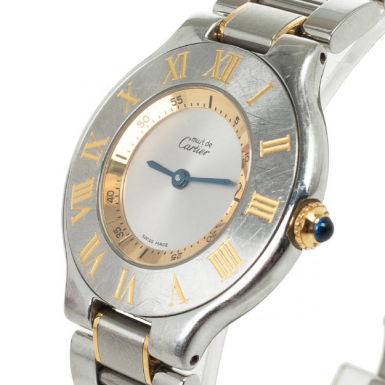 Pre Owned Must de Cartier 21 SS Womens Wristwatch 30 MM