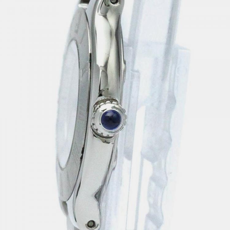 Pre Owned Cartier Silver Stainless Steel Must 21 Quartz Women's Wristwatch 28 mm