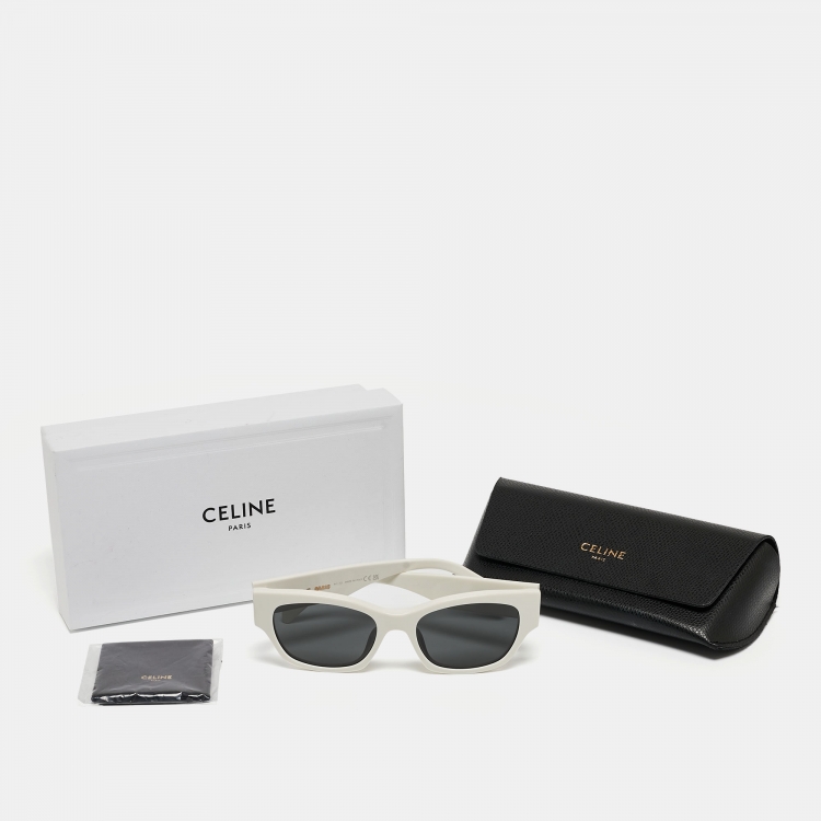 Pre Owned Celine Black CL40197U Monochroms 01 Rectangle Sunglasses