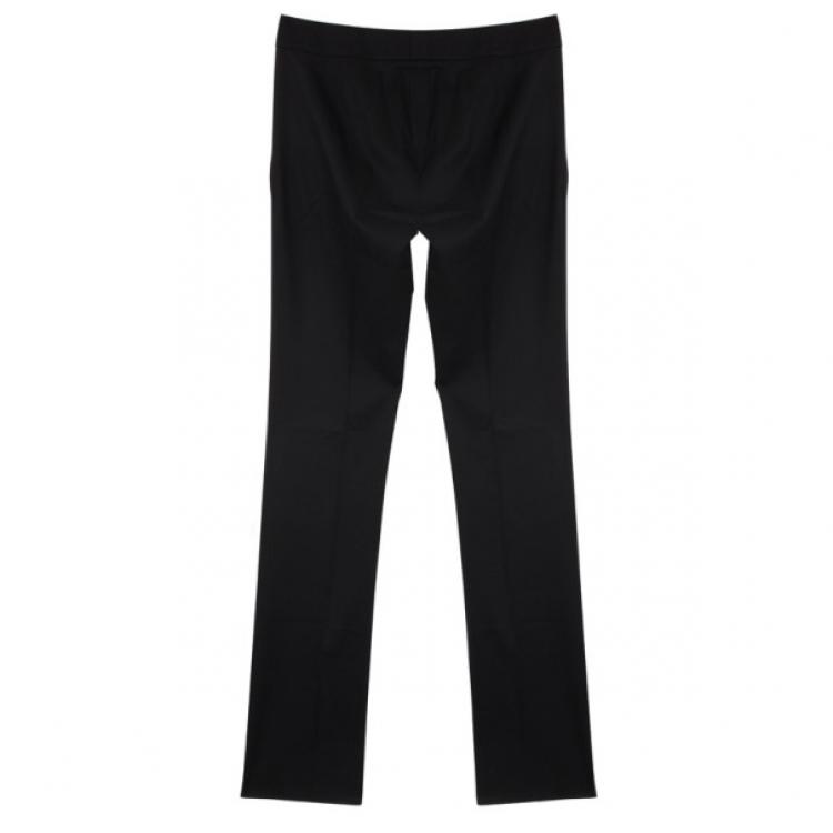 Pre Owned Celine Black Wool Trousers M