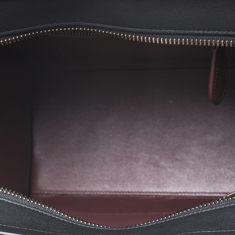 Pre Owned Celine Multicolor Leather Micro Luggage Tote