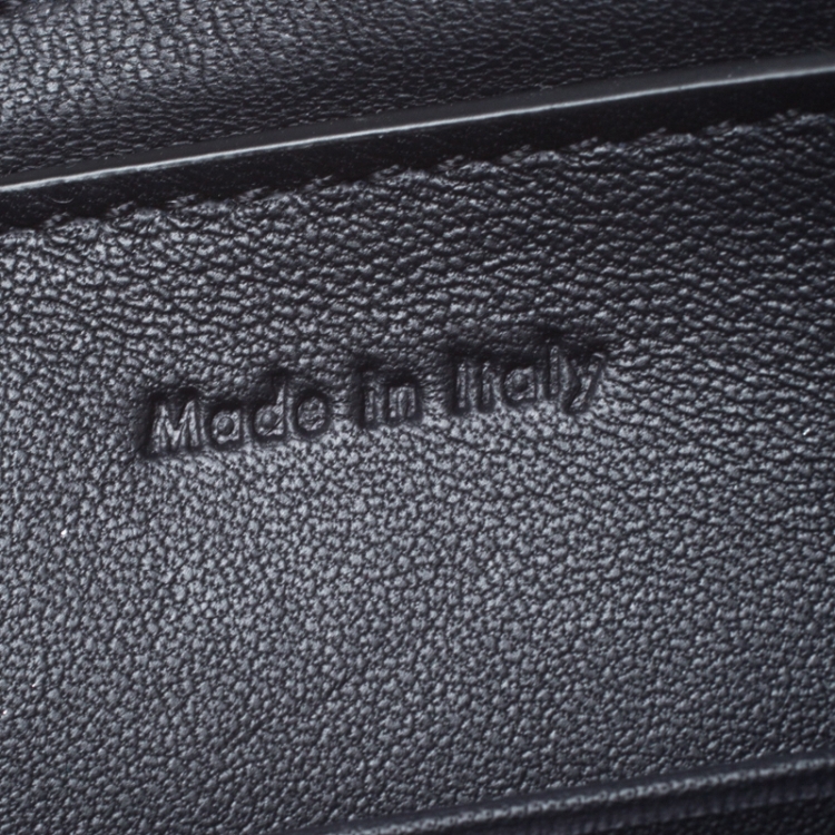 Pre Owned Celine Multicolor Leather and Woven Solo Clutch