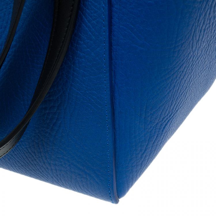 Pre Owned Celine Blue Elephant Calfskin Mini Belt Bag