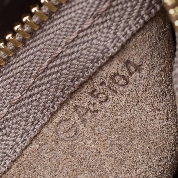 Pre Owned Celine Beige Leather Medium Hobo