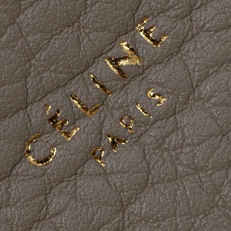 Pre Owned Celine Beige Leather Medium Hobo