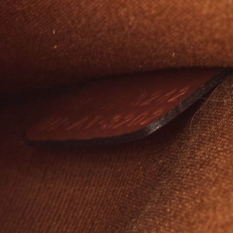 Pre Owned Celine Black/Brown Triomphe Coated Canvas and Leather Mini Vertical Cabas Tote