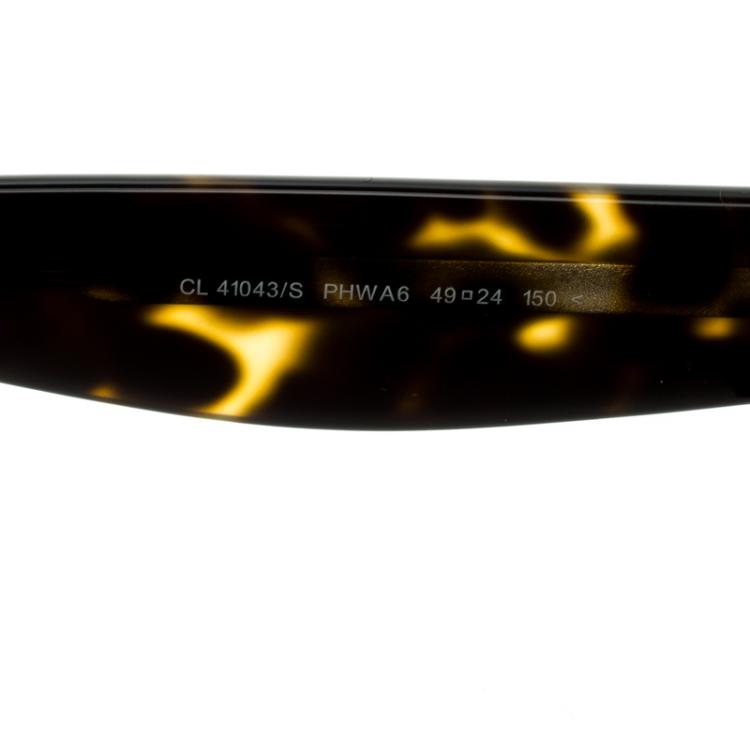 Pre Owned Celine Brown CL41043/S PHW/A6 Round Sunglasses