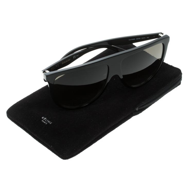 Pre Owned Céline Black CL41435/S 807XM Oversize Sunglasses 