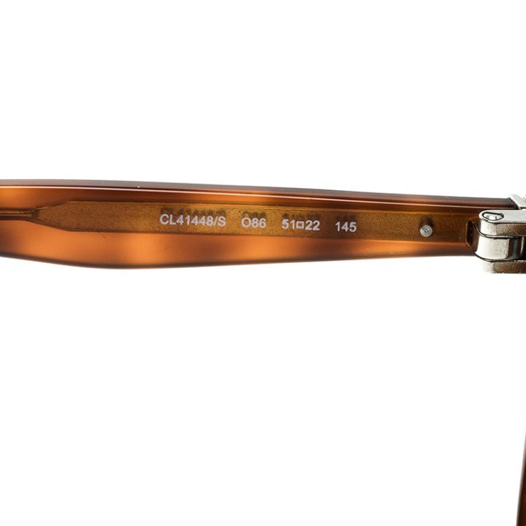 Pre Owned Celine Havna/Black CL41448/S Wayfarer Sunglasses