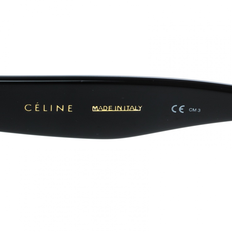 Pre Owned Celine Black Havana/Black Gradient CL41090/S Catherine Wayfarer Sunglasses