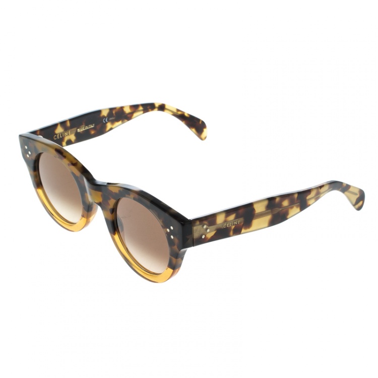 Pre Owned Celine Havana/Brown Gradient CL41425S Wayfarer Sunglasses