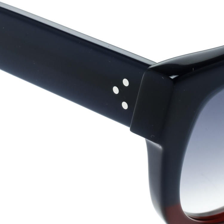 Pre Owned Celine Blue/Blue Gradient CL 41026/S Aviator Sunglasses