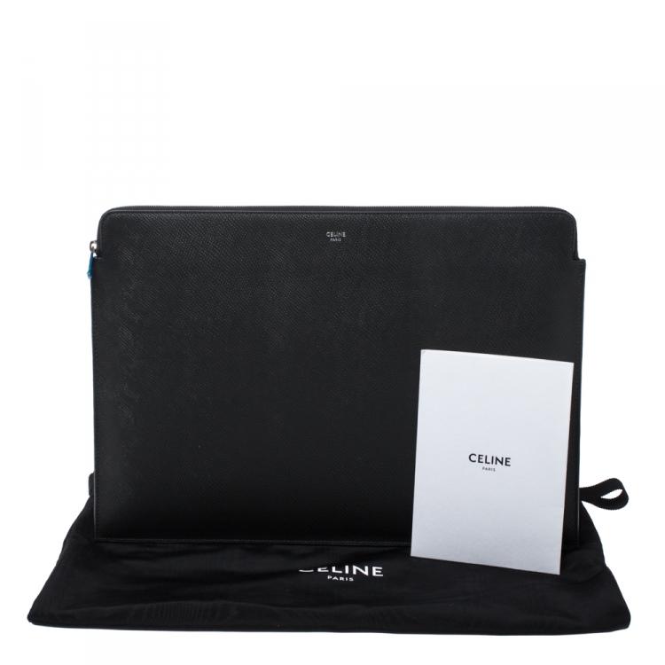 Pre Owned Celine Grey Leather Document Holder