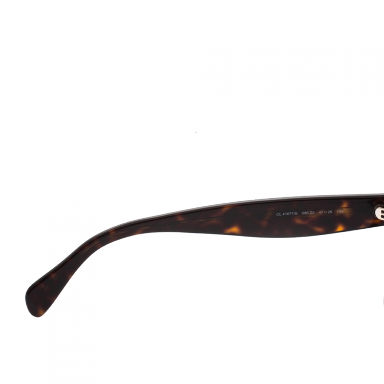 Pre Owned Celine Dark Brown Gradient CL41077/S Double Bridge Sunglasses