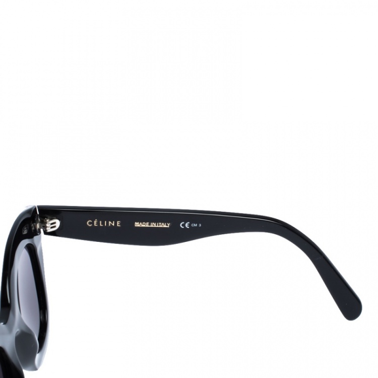 Pre Owned Celine Black CL 41393/S Marta Cateye Sunglasses
