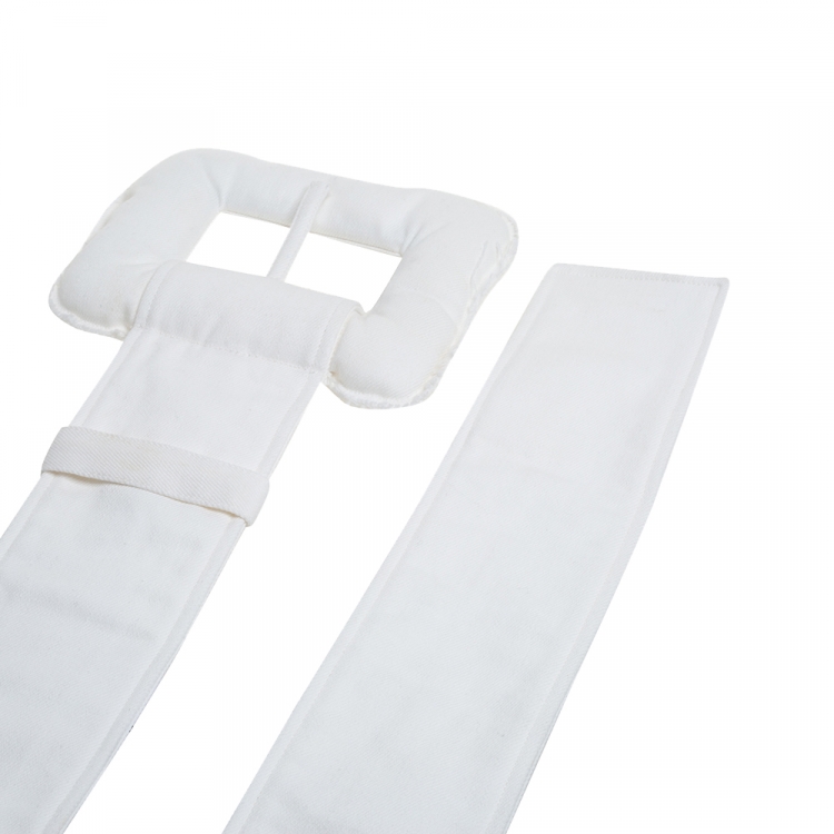 Pre Owned Céline White Denim Oversized Belt S