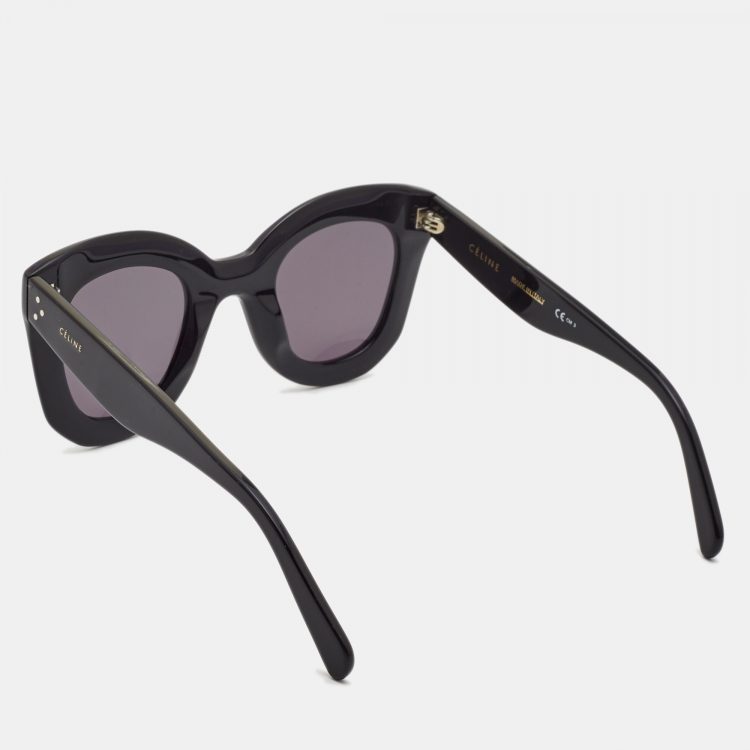 Pre Owned Celine Black CL 41093/S Marta Oversized Sunglasses