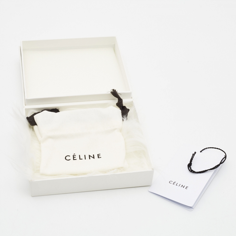 Pre Owned Celine Letter R Gold Tone Necklace