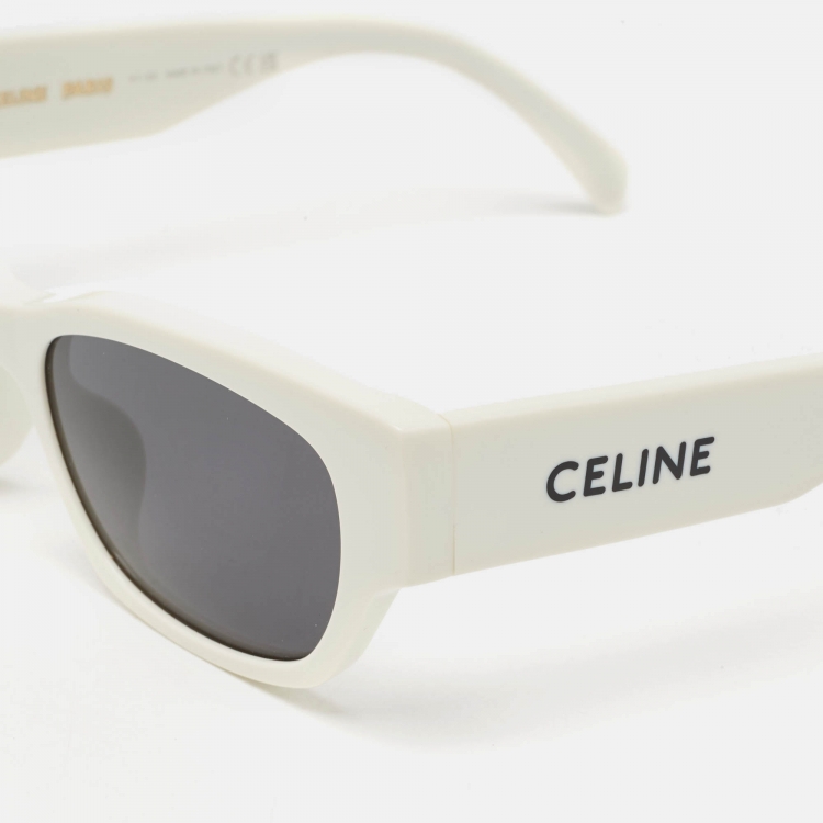 Pre Owned Celine White CL40197U Cat Eye Sunglasses