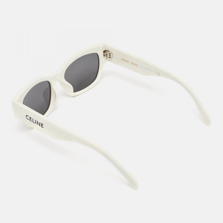 Pre Owned Celine White CL40197U Cat Eye Sunglasses