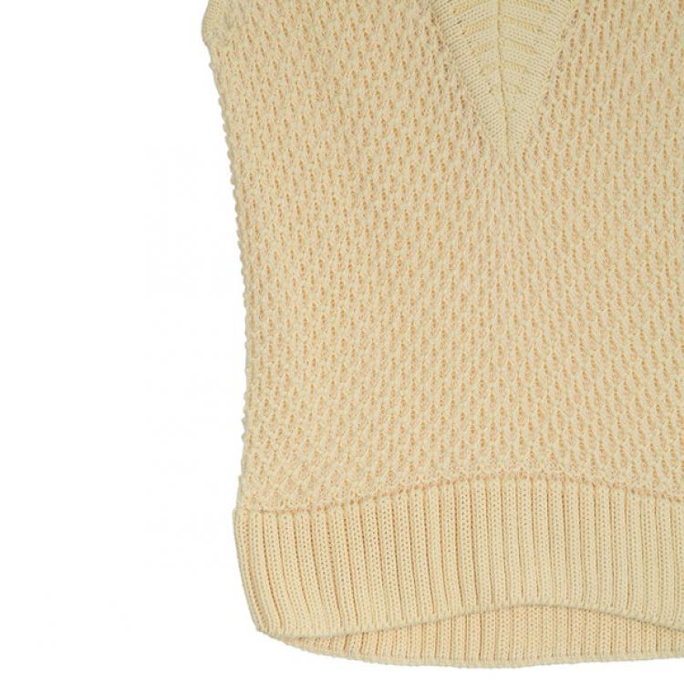 Pre Owned Celine Vintage Cable Knit Vest M