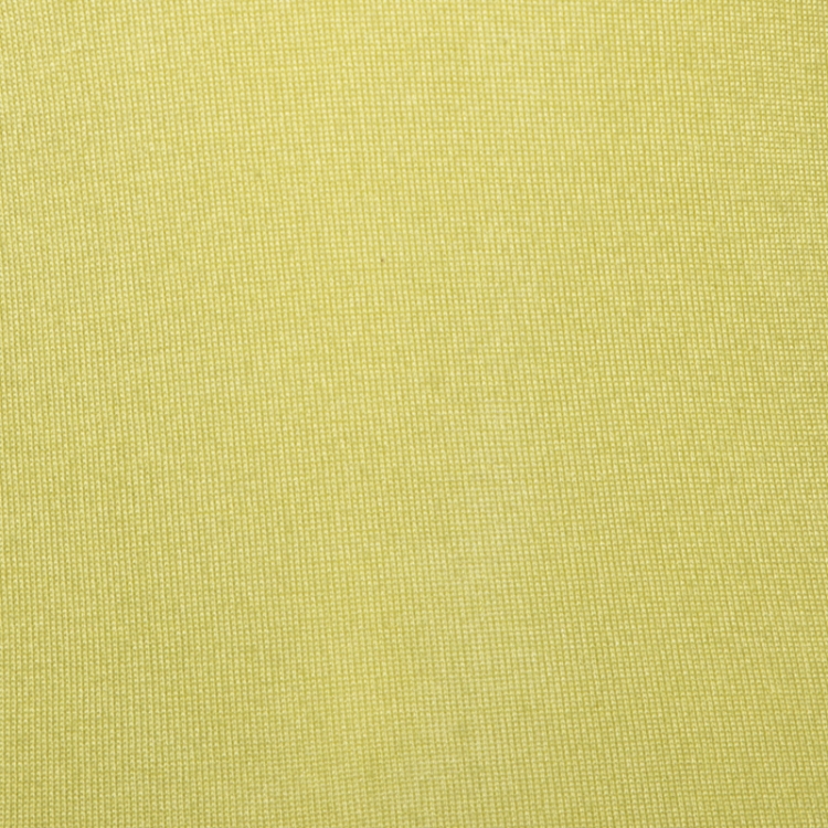 Pre Owned Celine Lime Green Cashmere Silk Long Sleeve Top S