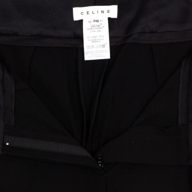 Pre Owned Celine Black Trousers M