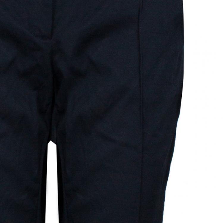 Pre Owned Celine Black Tapered Casual Trousers M