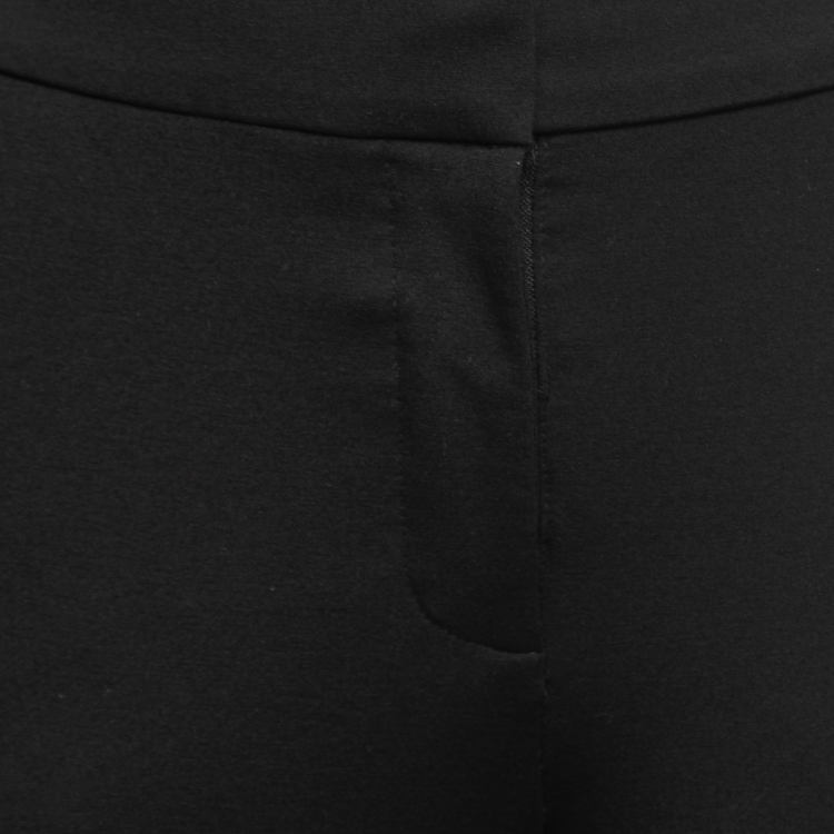 Pre Owned Celine Black Stretch Knit Tailored Trousers S