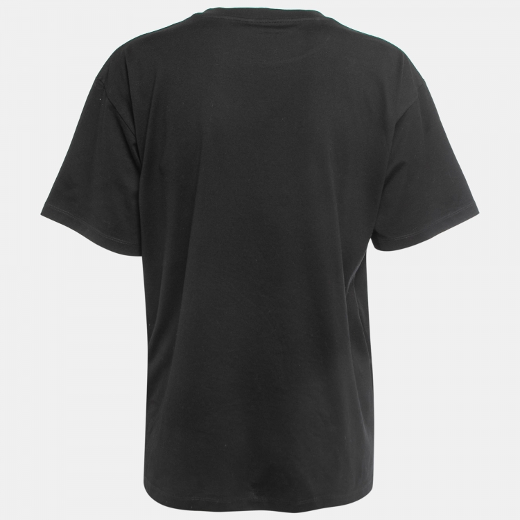 CELINE, Logo-Print Cotton-Jersey T-Shirt, Men, Black, XS