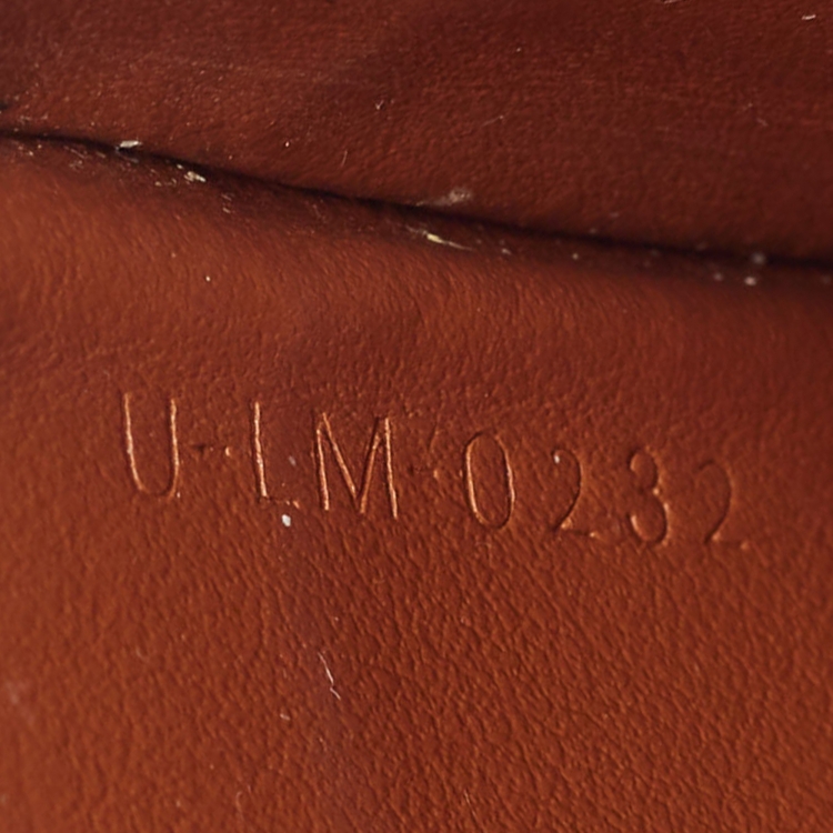 Pre Owned Celine Brown Macadam Coated Canvas and Leather Card Holder