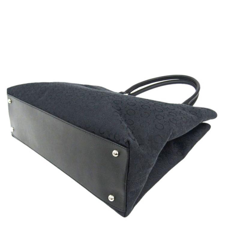 Pre Owned Celine Black Macadam Canvas Shopper Tote