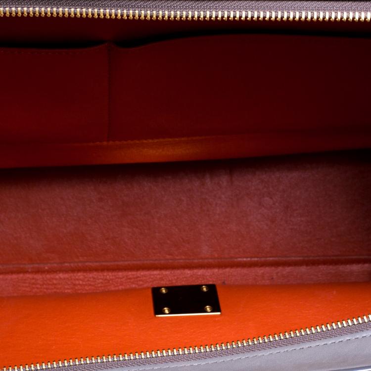 Pre Owned Celine Tri Color Leather and Suede Medium Trapeze Tote