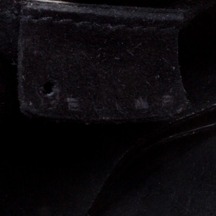 Pre Owned Celine Black Suede Crystal Studded Shoulder Bag