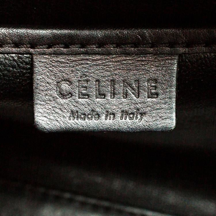 مملوكة مسبقًا Celine Tri Color Leather and Suede Nano Luggage Tote