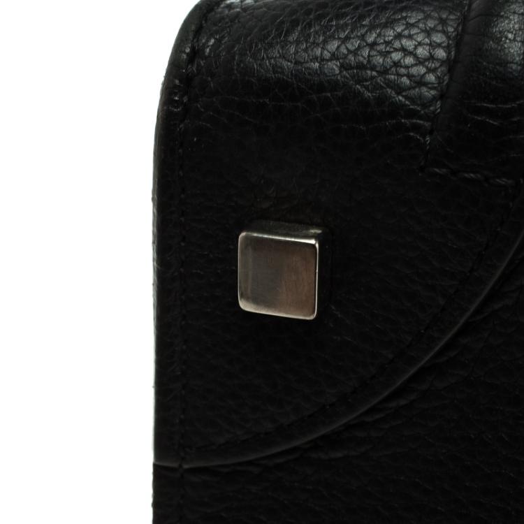 Pre Owned Celine Black Leather Mini Luggage Tote