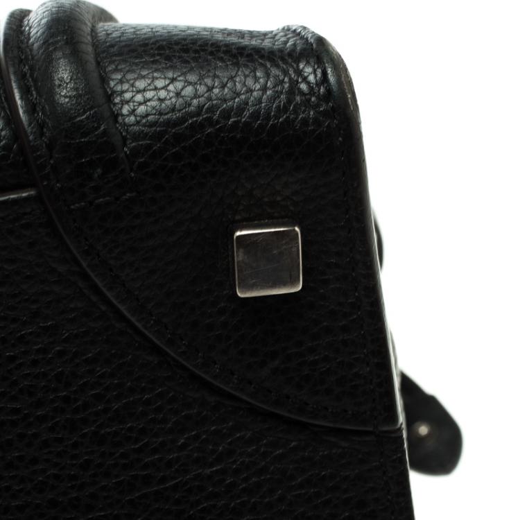 Pre Owned Celine Black Leather Mini Luggage Tote