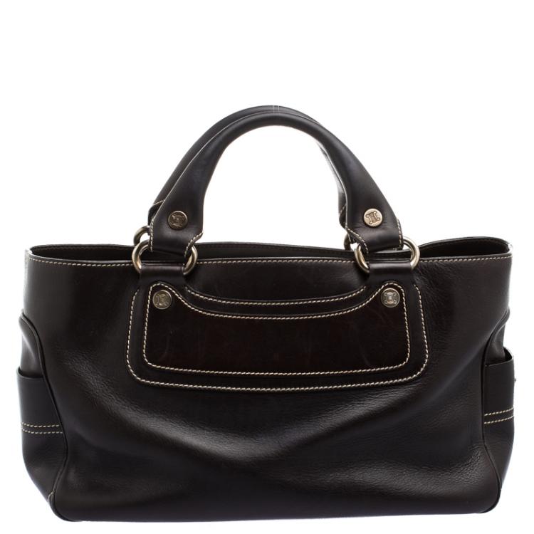 مملوكة مسبقًا Celine Dark Brown Leather Boogie Tote