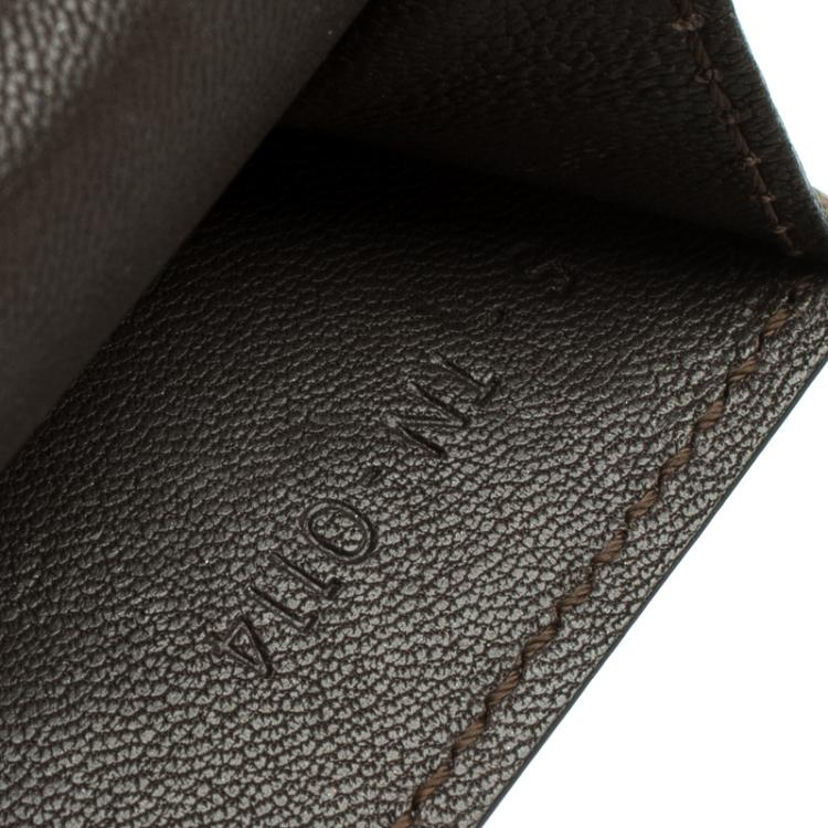 مملوكة مسبقًا Celine Multicolor Leather and Calf Hair Diamond Card Case