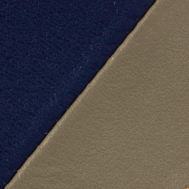 Pre Owned Celine Indigo/Beige Leather Folded Card Holder 