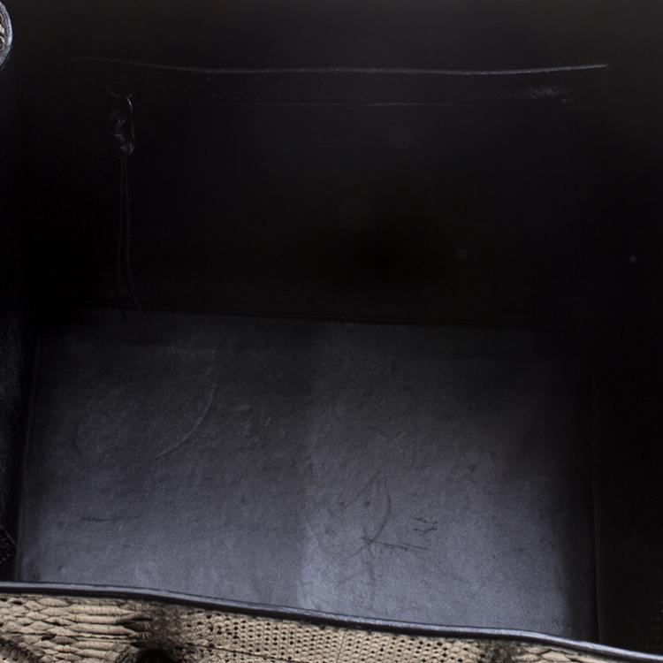 Pre Owned Celine Black Python Medium Phantom Luggage Tote