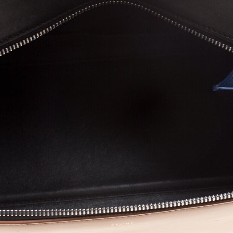 Pre Owned Céline Tri Color Leather Small Edge Bag