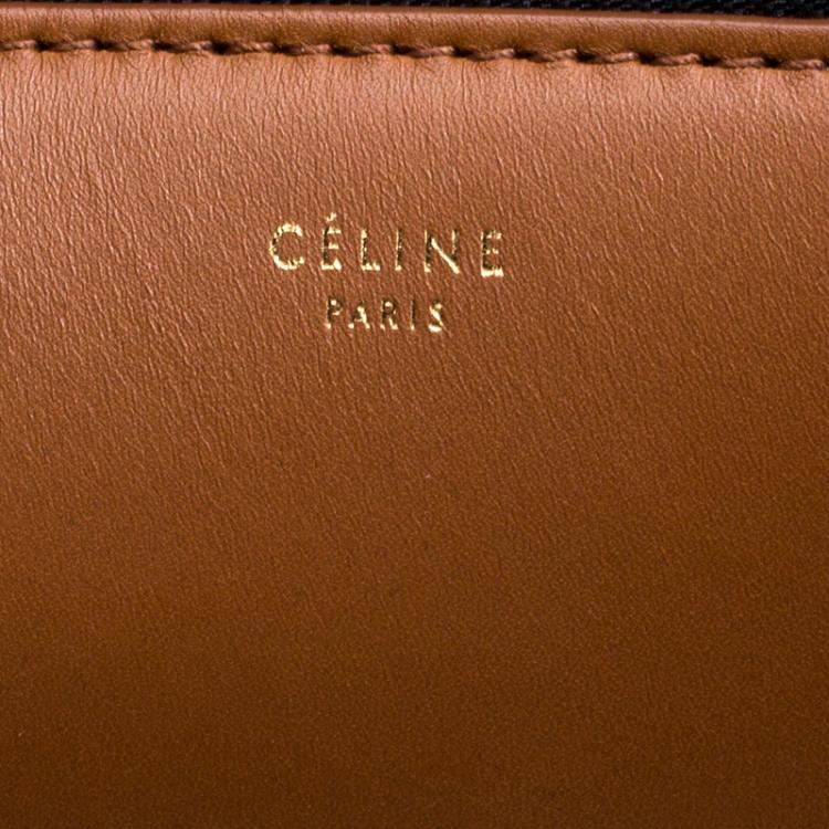 Pre Owned Céline Tri Color Leather Small Edge Bag