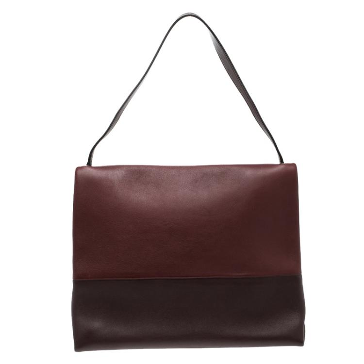 Pre Owned Celine Tricolor Leather and Suede All Soft Tote