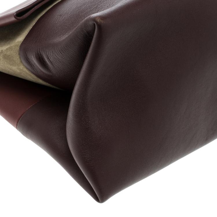 Pre Owned Celine Tricolor Leather and Suede All Soft Tote