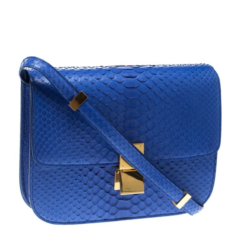 celine box bag blue
