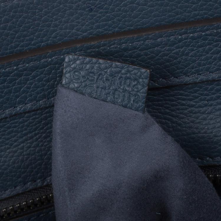 Pre Owned Celine Blue Micro Luggage Tote