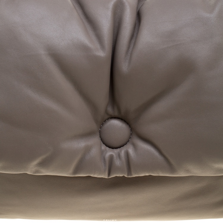 Pre Owned Celine Grey Leather Pillow Shoulder Bag 